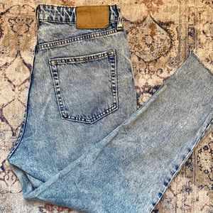 H&M denim high waisted jeans.